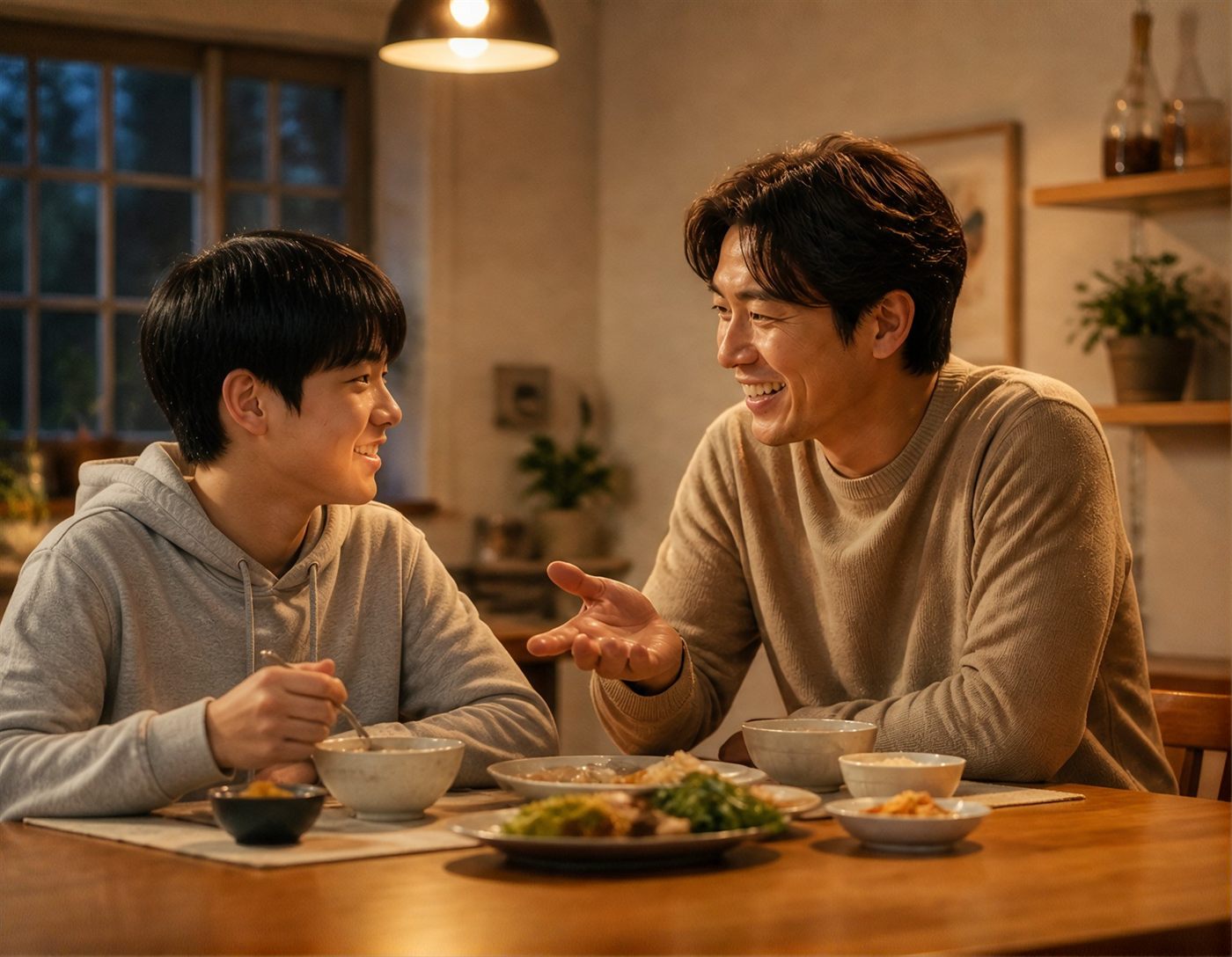 저녁 식탁의 대화